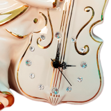 Часы «Клоун с контрабасом», керамика, кварц, Италия