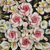 цветы керамические ручная работа Италия