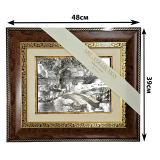 Декоративное панно с багетом под дерево итальянской фабрики Arte Casa