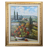 Итальянская живопись маслом Da Mari в деревянном багете