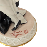 Элитный фарфор Elite&Fabris статуэтка с дамой в черно-белом наряде