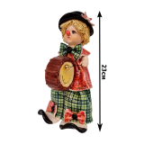 Статуэтка клоун с барабаном Zampiva 23 см