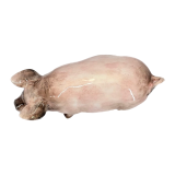 Большая керамическая статуэтка кабанчик на полке