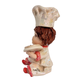 Статуэтка повар с пиццей Zampiva ручная работа