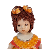 Веселая керамика Zampiva оранжевое платье вид спереди