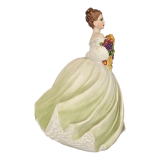 Подарочная статуэтка Елена салатовый фарфор ручная работа Италия