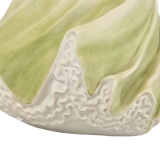 Детализация ручной работы статуэтки Елена салатовый цвет фарфор Италия