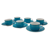 Чайный сервиз на 6 персон костяной фарфор