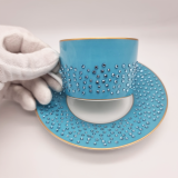 Элитный чайный набор Голубая лагуна общий вид