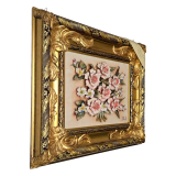 Итальянское панно ручная работа фарфор Букет ассорти