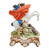 Итальянская фарфоровая фигура Наполеона Бонапарта на лошади