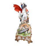 Статуэтка Наполеон на коне из фарфора Capodimonte вид спереди