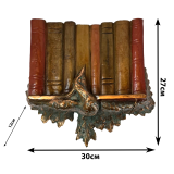 бра с птицей и книгами интерьер