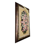 Вертикальное панно в темном багете с золотом