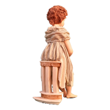 Кукла Sibania Амбра 38 см фарфор общий вид сзади