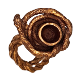 Подсвечник Бесконечность фактура вылепленная вручную крупный план