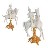 парная фарфоровая статуэтка