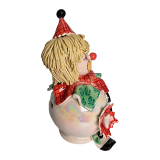 Миниатюрная фигурка клоуна в зеленом декоре фабрика zampiva