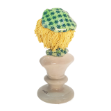 Итальянская керамика весёлая клоун с жёлтыми волосами