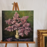 Подарок картина сирень на холсте