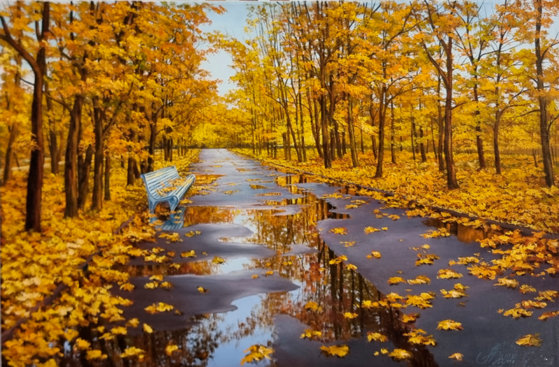 Картина «Чистая аллея», холст, масло, Былич А.