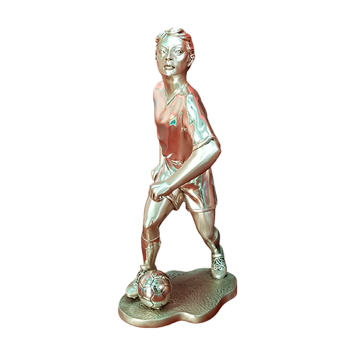 Статуэтка «Футболист», посеребрение, Италия