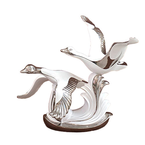 Статуэтка «Летящие гуси», керамика, Ahura, Италия