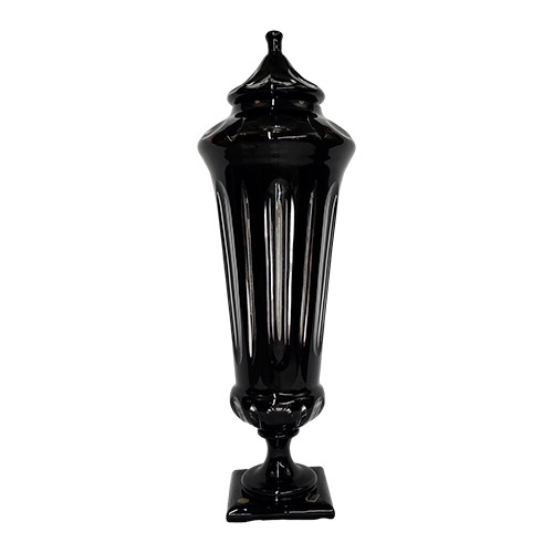 Ваза с крышкой «Кубок», хрусталь, Италия