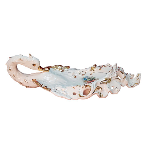 Блюдо в виде лебедя «Барокко», керамика, Италия