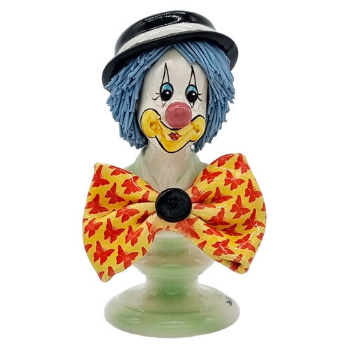 Скульптура «Бюст-клоун в бабочке», керамика, Zampiva, Италия
