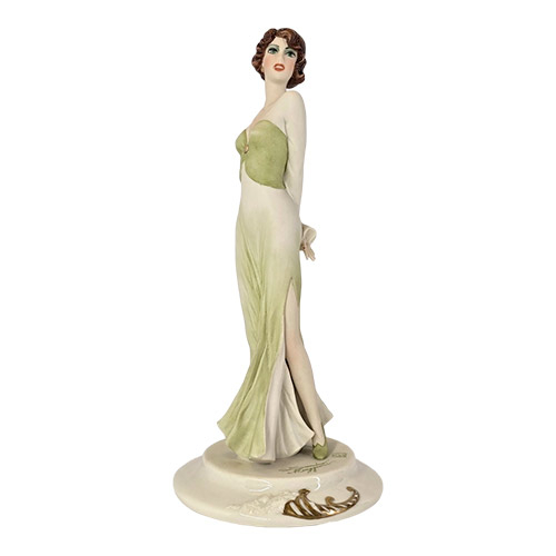 Статуэтка «Дама в зелёном платье», фарфор, Elite&Fabris, Италия