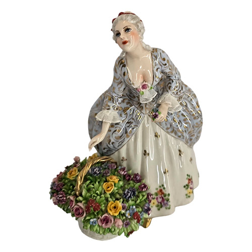 Статуэтка «Цветочница», Elite&Fabris, Авторство Renato Gasparotto. Невероятный тонкий фарфор