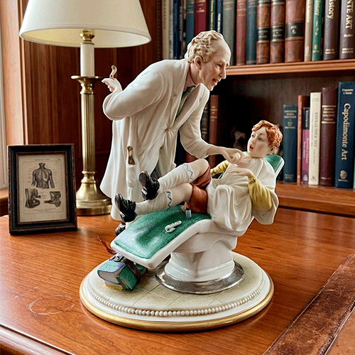 Статуэтка Стоматолог Porcellane Principe Capodimonte, Италия, 22 См