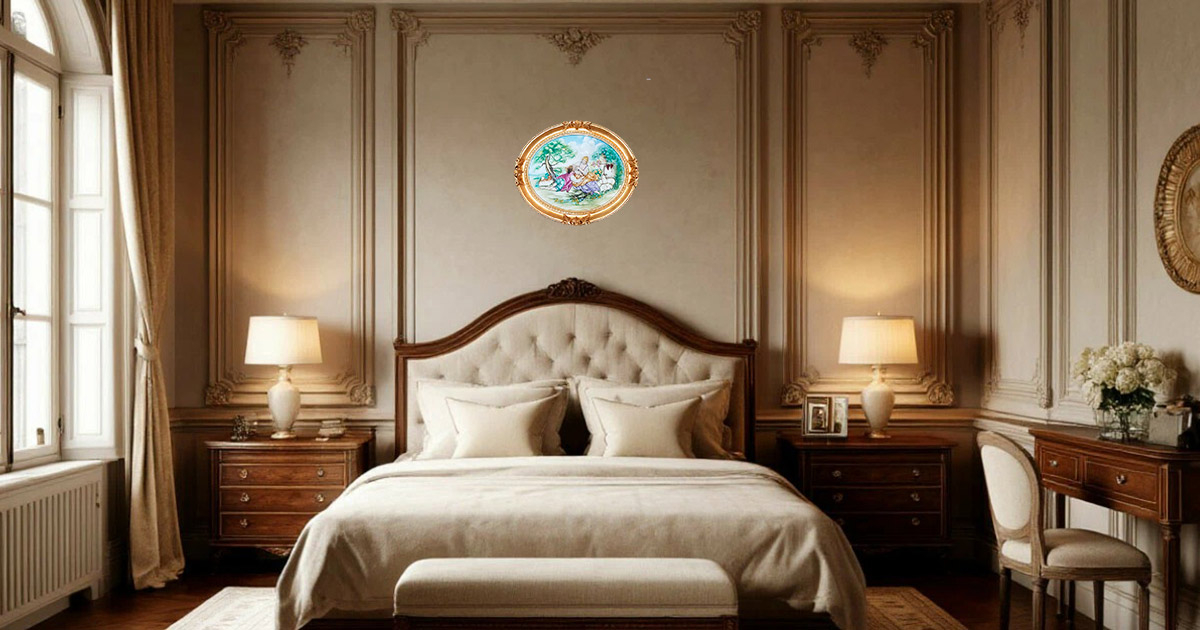 Картина фарфоровый барельеф «Сельский пейзаж», 61*52см, ручная работа и роспись. Фабрика Porcellane Principe, Италия. Скульптор Cazzola