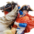 Фигура «Наполеон Бонапарт на коне», 41см. Capodimonte. Фарфор. Италия